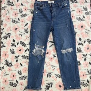 Abercrombie & Fitch Distressed Blue Skinny Jeans